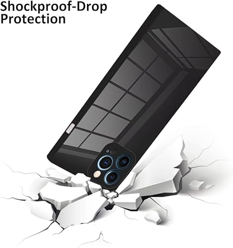 Miniatura 2 de LSL Compatible con iPhone 12 Pro, funda cuadrada de poliuretano termoplástico suave, anticaídas, antiarañazos, absorción de golpes, funda delgada