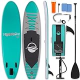 SereneLife Inflatable Stand Up Paddle Board - Wide Stable Design, Non-Slip Deck for Adults...