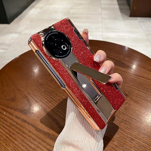 Coque VIVO X Fold 2 antichoc en cuir avec protège-écran et support de visionnage