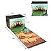 Livememory Dinosaurs Toy Box Kids Dinosaurs Storage Bins Play Mat Toys Storage Box (Not Included Dinosaur Figures)-Brown