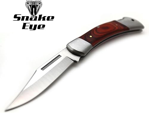 Miniatura 2 de Snake Eye Tactical Lock Back Cuchillo de bolsillo plegable con mango bellamente diseñado (tamaño grande)