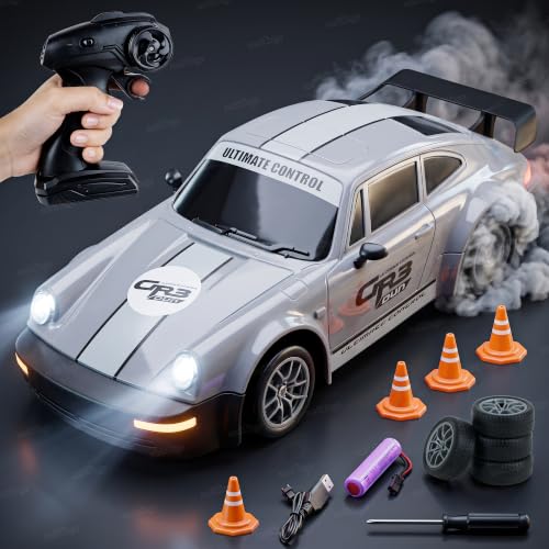 Image of Zest 4 Toyz Remote Control Car for Kids | RC Drift Racing Car with Traffic Cone | 4WD, 20Kmph, 100+ Ft Range, 2.4GHz Remote | Rechargeable Battery | RC Car Toy for Boys & Girls (Asst)