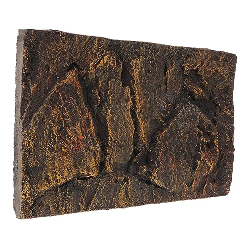 COLLBATH Reptile Tank Background Board Material Turtle Tank Decor Stylish Pet Habitat Backdrop for Reptile Boxes and Fish Tanks Durable and Versatile Wall