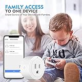 Smart Plug ESICOO - Plug A Certified Compatible with Alexa, Echo & Google Home – Only WiFi 2.4G