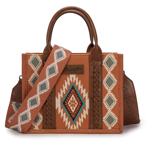 Image of Montana West X Wrangler Tote Bag for Women Boho Aztec Shoulder Purse Top Handle Satchel Handbag