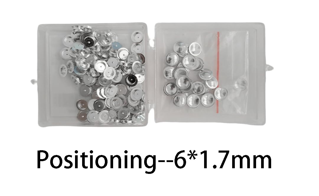 100 szt. naczyń na próbki do analizy różnicowej termicznej – tygle aluminiowe/glinowe do badań laboratoryjnych i zastosowań DSC(Positioning-6 * 1.7mm)