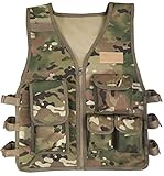 JOKHOO Kids Army Camouflage Outdoor Combat Vest (Cp Color,0-8 Year)