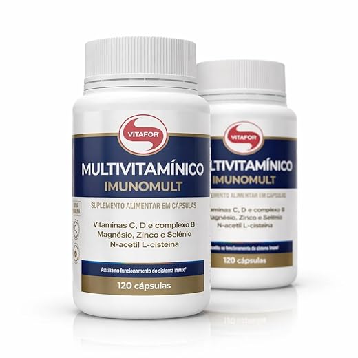 Kit 2 Imunomult Multivitamínico Vitafor 120 Cápsulas