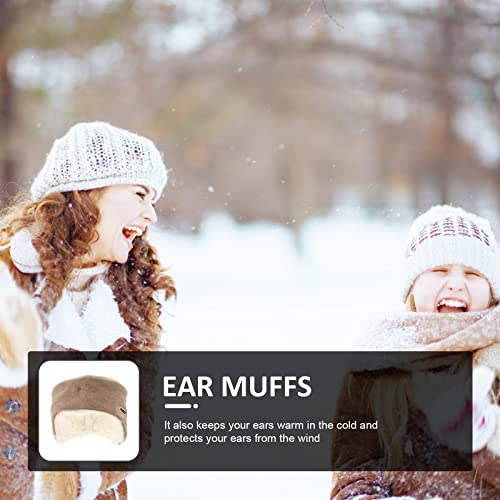 Luozzy Earmuff Headband Noise Insulation Earmuff Ear Warmer Cover Sleeping Earmuff - Beige #TOP4