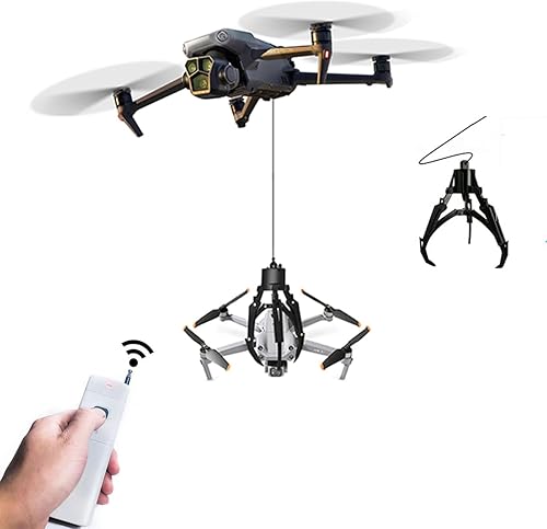 Miniatura 9 de Sistema universal de Airdrop compatible con DJI Mavic Mini 4 Pro, Mini 3, Mini 2, Air 2, Air 2S, Mavic 3 Pro, Mavic 2 - Clip de carga útil, Kit de