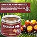 Dr. Sebi Organic Batana Oil: 100% Pure Unrefined - Promotes Hair Growth & Thick-Strong Hair for Men & Women - 4.2 OZ