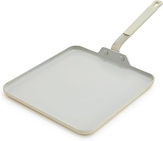 GreenPan x Bobby Flay 11” Nonstick Square Griddle Pan, PFAS-Free Diamond...