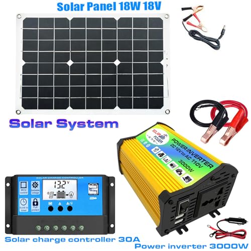Kit Panneau Solaire et Onduleur 3000W contre les Pannes | Alimentation Domestique