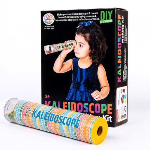 Image of Ratna's Kaleidoscope Making DIY Kit to Create Beautiful Patterns, Magical Educational Fun Birthday Gifts Toys for Kids 3+ Years