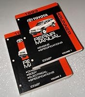 1993 Toyota 4Runner Repair Manuals (RN130, RN131, VZN120, VZN130, VZN131 Series, 2 Volume Set) B001FUTF46 Book Cover