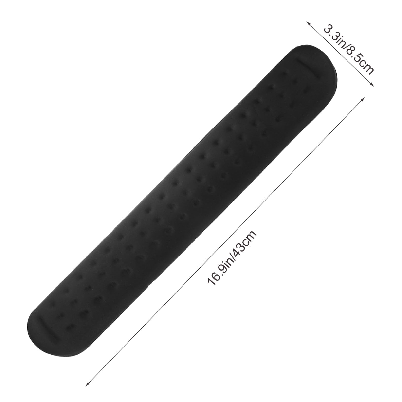 Schwarze Handgelenkauflage 2 Stück aus Memory Schaum für Maus