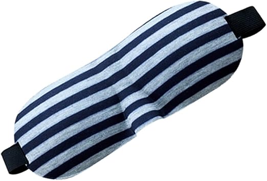 1 PCS 3D Sleep Mask for Women Men Eye Mask for Sleeping Contoured Cup Night Blindfold Mask Block Out Light for Kids Girls and Adult Grey Stripe