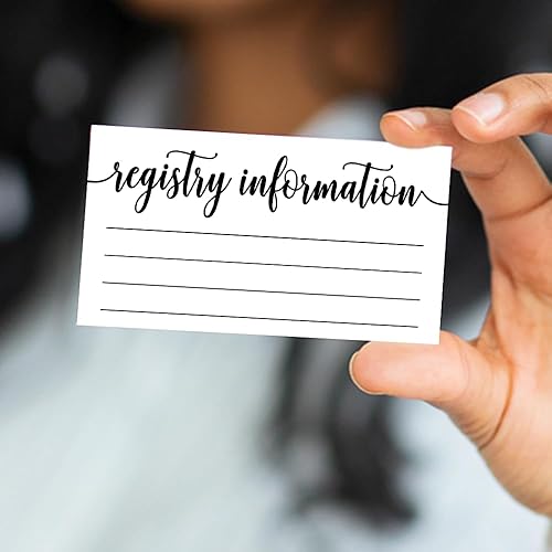 Miniatura 8 de 50 tarjetas de registro - Baby Shower o despedida de soltera - Insertos de invitación