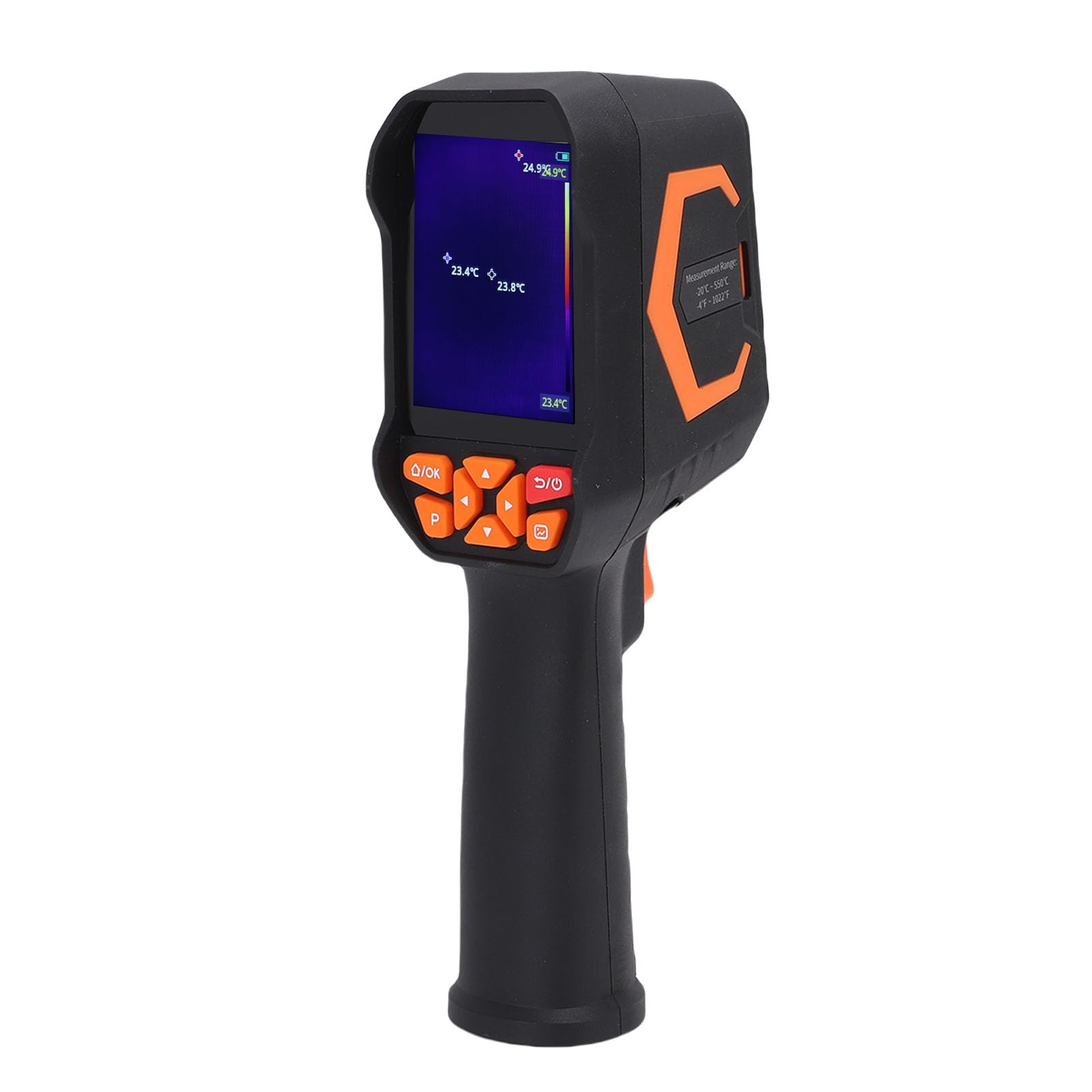 Cámara Térmica Portátil con Resolución IR de 256x192, Cámara de Imágenes Infrarrojas Portátil con Almacenamiento EMMC de 8 GB, Generador de Imágenes de Temperatura Infrarroja con Detección