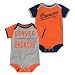 Denver Broncos Descendant 2 Pack Bodysuit Onesie Set