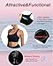 RUNNING GIRL Sports Bras for Women, Molded Cup High Impact Black Sports Bra Workout Bras for Women High Support Racerback(WX3046 Black M)