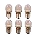 Produktbild 6 Stück E10 12V Warmweiße LED-Lampen Lichtlampen 2SMD 0.5W 30LM(12V)