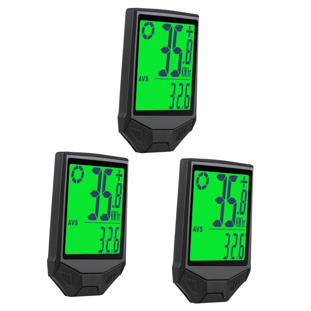 Toddmomy 3piezas Velocímetro Inalámbrico para Bicicleta Cuentakilómetros Luminous y Resistente Compatible Bicicletas De Carretera y Eléctricas