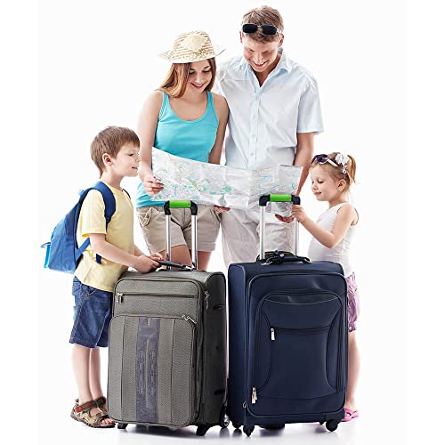 Image of Neoprene Luggage Handle Wrap-Luggage Identifiers For Suitcase Unqiue Bright Neon Green Luggage Tags /Markers For Travel Accessories Bag