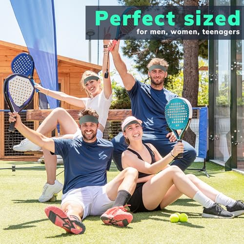 Image of Sweatbands Sports Headband for Men & Women - Terry Cloth Moisture-Wicking Sports Towel Headband for Tennis, Basketball, Running, Gym, and Fitness Working Out