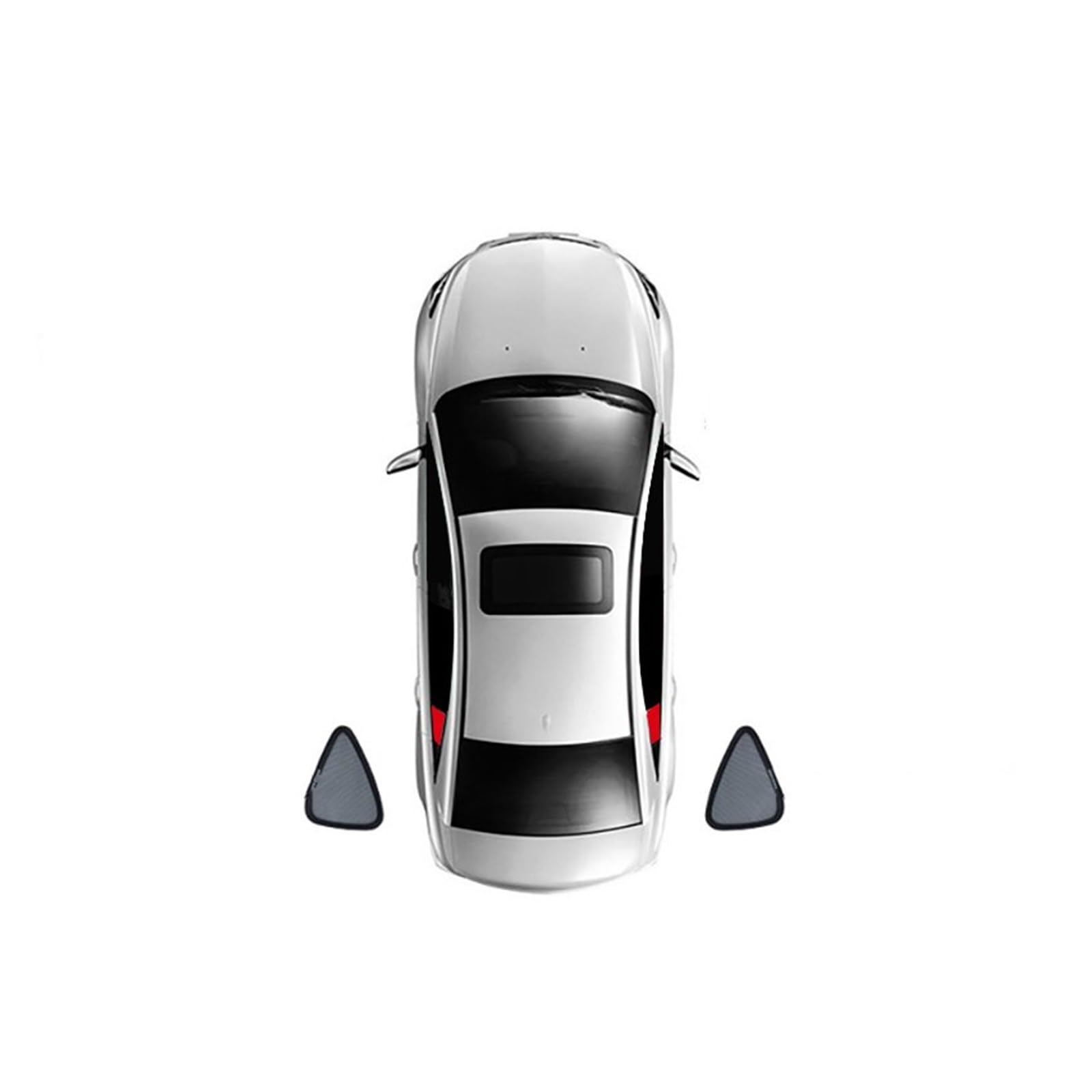Parasole Macchina Per Toyota Per Highlander Per KLUGER XU50 2014-2019 Finestra Laterale Magnetica Anteriore Posteriore Parabrezza Tenda Auto Parasole Scudo Auto Parasole (Misurare : 2PCS Triangular w