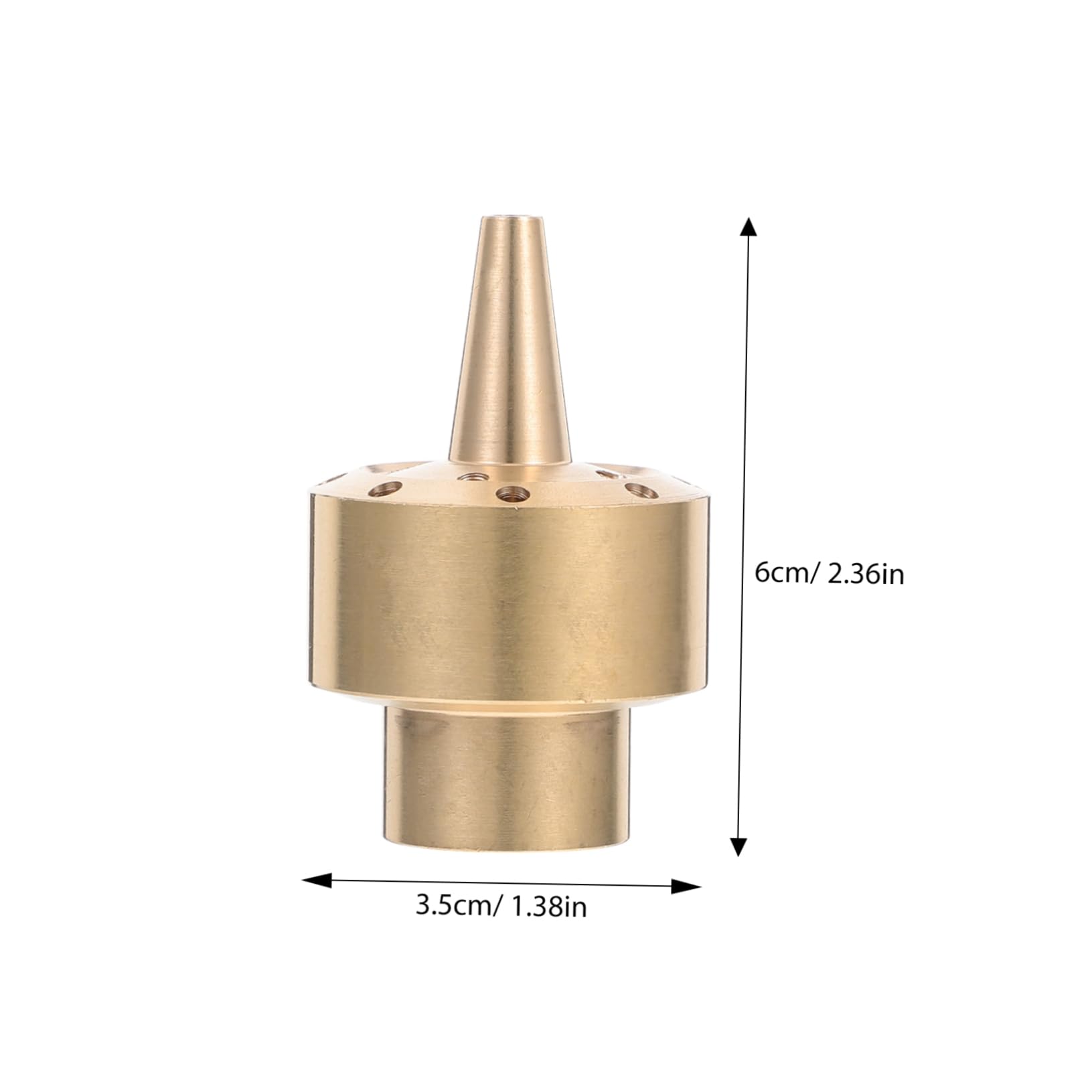 CIYODO Fountain Nozzles for Garden Pond Music Sprinkler Spray Head Unique Column Water Fountain Nozzle Brass Design
