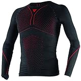 e Faser 100% Recycelbar Dainese Damen D-core Thermo Tee Ls Unterw sche, Schwarz/Rot, L EU