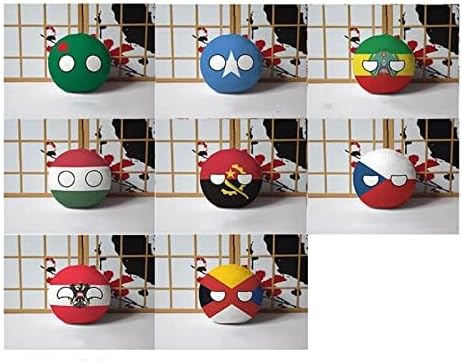 Miniatura 5 de GANGKJDS Muñecos de peluche de 7.9 pulgadas Polandball Countryballs Australia, Polonia, Brasil, Bielorrusia, México, Portugal, Countryball,