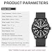 LN LENQIN Mens Watches Unisex Military Sport Nylon Strap Stylish Luminous Fashion Analog Quartz Watch for Men Waterproof Army Tactical Casual Wristwatch