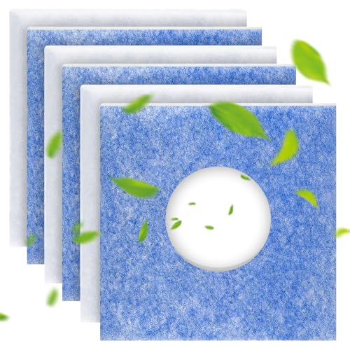 Ancable 6 Stück Ersatzfilter für Limodor Limot Lüfter LF/ELF und F/C Typ F-LF/5 00010 LIG - 226 x 226 x 18 mm Loch 95 mm Staubfilter Luftfilter Filterklasse G4