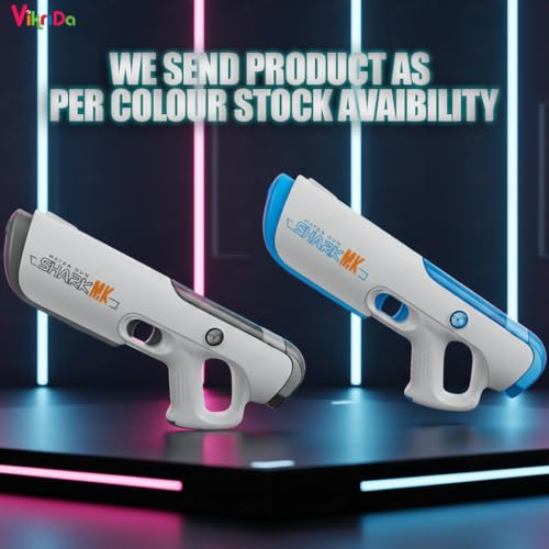 Image of VikriDA Rechargeable Electric Water Gun Toy with Free Extra Rechargeable Battery, Automatic Water Absorption Function 25Ft Range - Self-Filling, Holi Pichkari