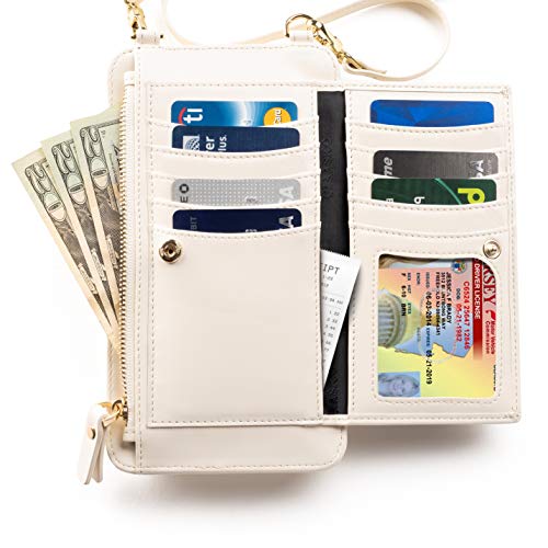 Image of Claasico Crossbody Phone Purse for Women - RFID Phone Case Wallet w /Magnetic Closure & Separate Zipper Pocket Crossbody Bag