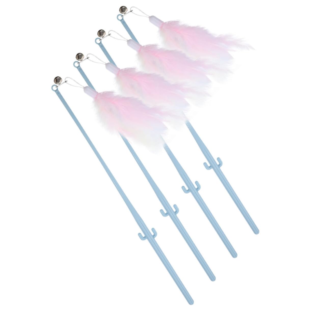 POPETPOP 20 Pièces Chat Teaser taquineries tentures Jouets pour Chats pour s d'intérieur taquin Cactus Canne à pêche Accessoires de Jouet pour la Plume