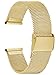 Produktbild Alienwork Uhrenarmband Metall Mesh Armband Edelstahl Gold Mesh-Armband