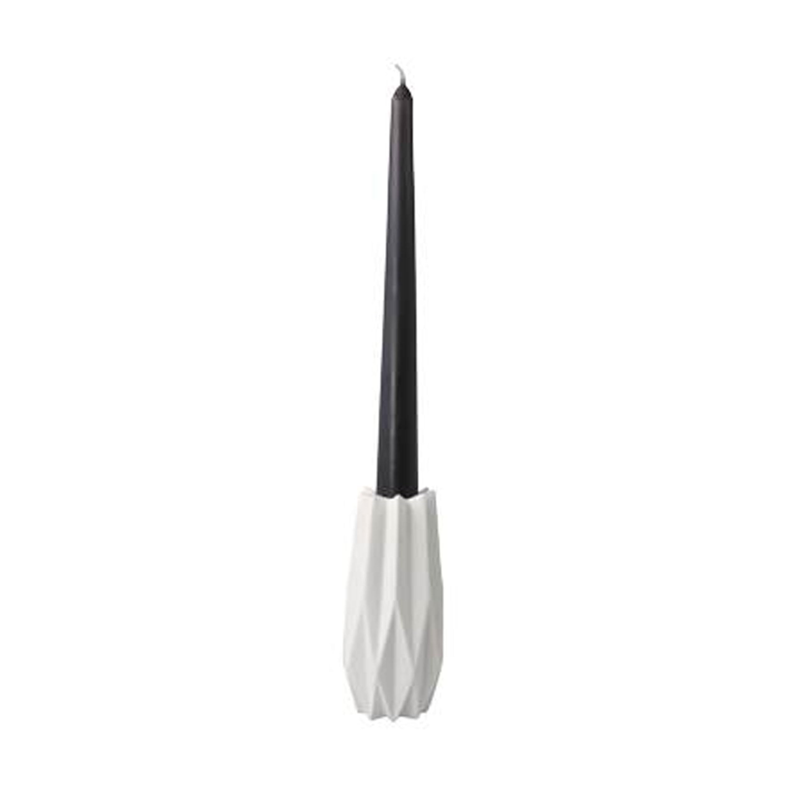 Goebel Kaiser Polygono Star 14-005-62-1 Porcelain Candle Holder 12.5 cm Tea Light/Candlestick Made of Bisque Porcelain White Dimensions: 6 x 6 x 12.5 cm