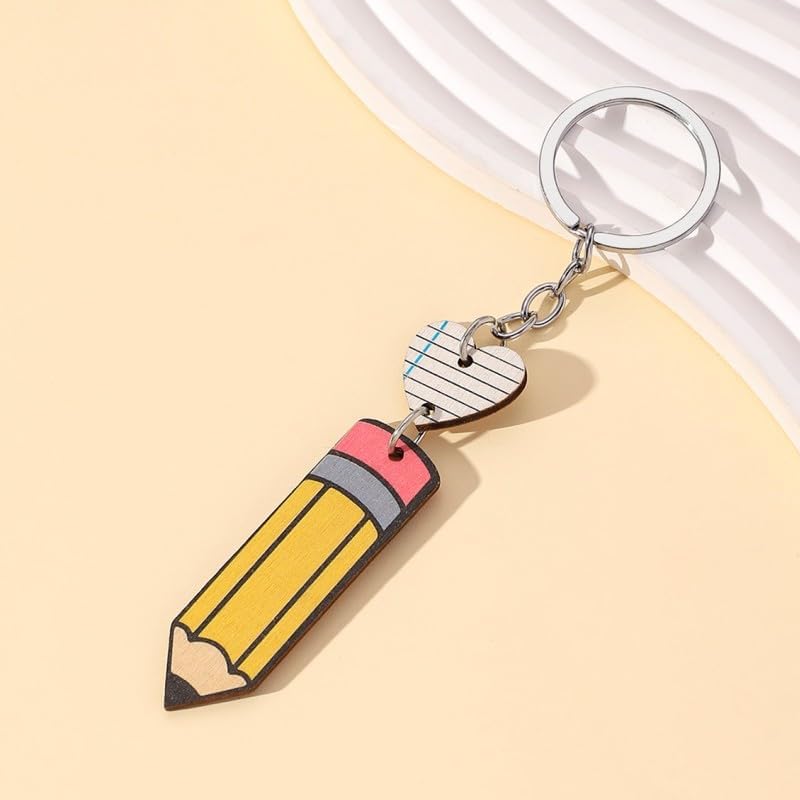 Keychain Pencil Pendant Keyring Key Holder Men Women Key Chain Wallet Bag Pendant Charms Gift for Birthday Christmas Festival Valentine's Day - Image 7
