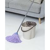 TATAY ECOHOME wiadro mop owalny ECOHOME, polipropylen, bez BPA, wyżynarka ciśnieniowa, z uchwytami 100% materiały pochodzące z recyklingu, kolor beżowy. Wymiary 34 x 28 x 30,5 cm