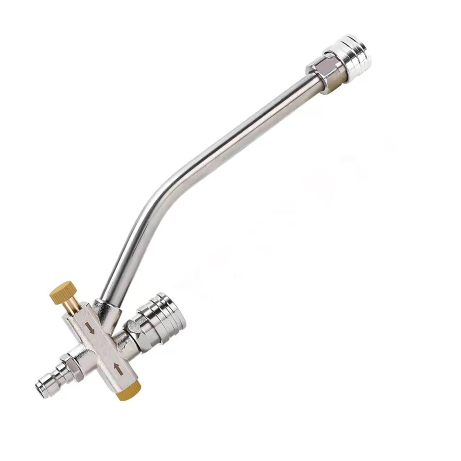 Aywtiun Color 1 Pressure Washer Extension Wand Dual Lance Pressure Washer Wand For Foam Cannon Double Tip Attachment For Soap 1/4" Quick And 5 Nozzles High Pressure Garden Hose Nozzle(Color 1)