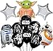 17 globos de helio de Star Wars Miotlsy-decoración de fiesta de cumpleaños con temática de Star Wars para niños para Regalos de niños Suministros decoración