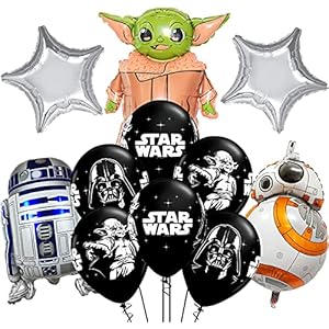 17 globos de helio de Star Wars Miotlsy-decoración de fiesta de cumpleaños con temática de Star Wars para niños para Regalos de niños Suministros decoración
