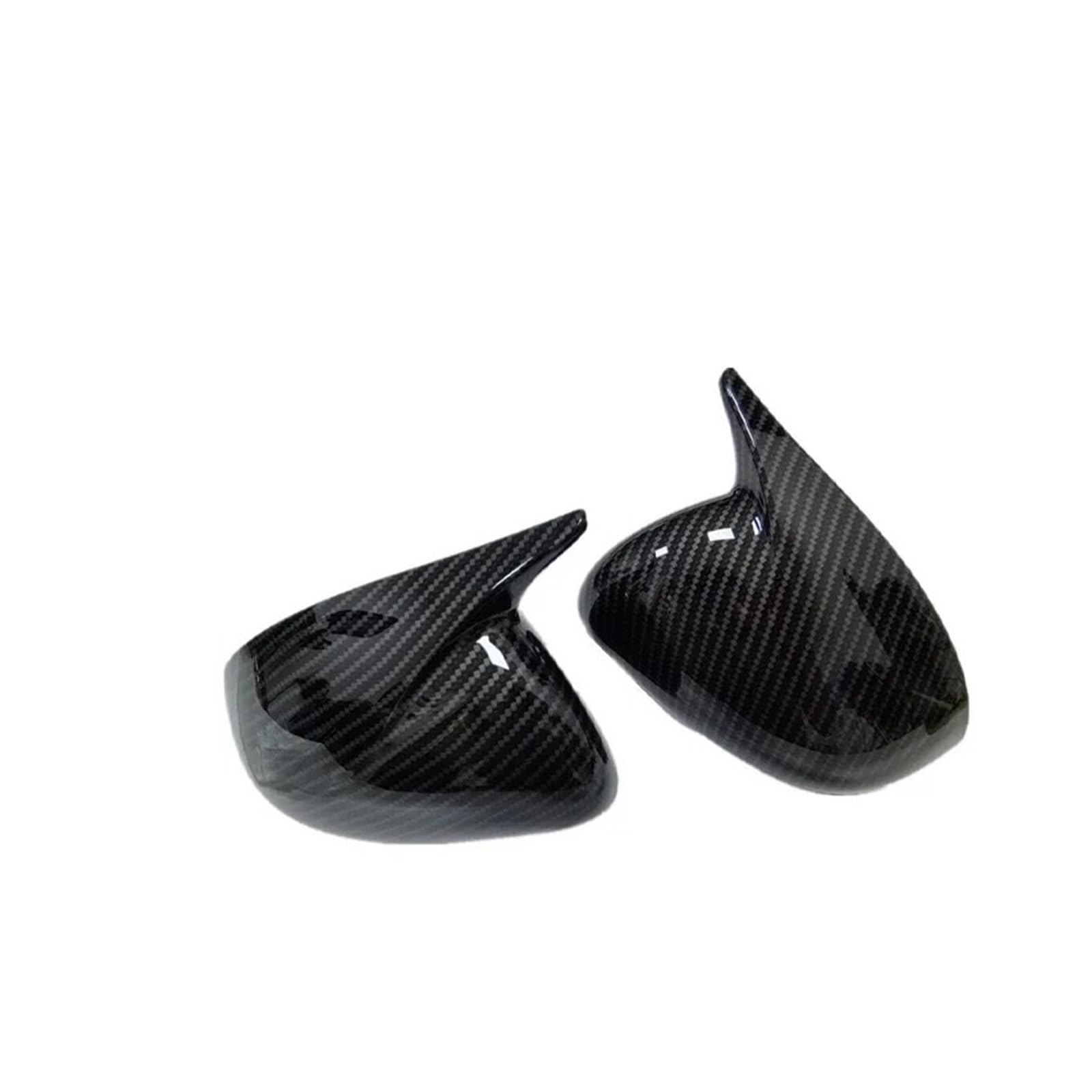 Rearview Mirror Cover Cap for Kia for Rio 2011-2017 Car Sticker Rearview Side Mirror Cover Horn Wing Cap Exterior Door Case Trim(with Turn Light Carbonlook)