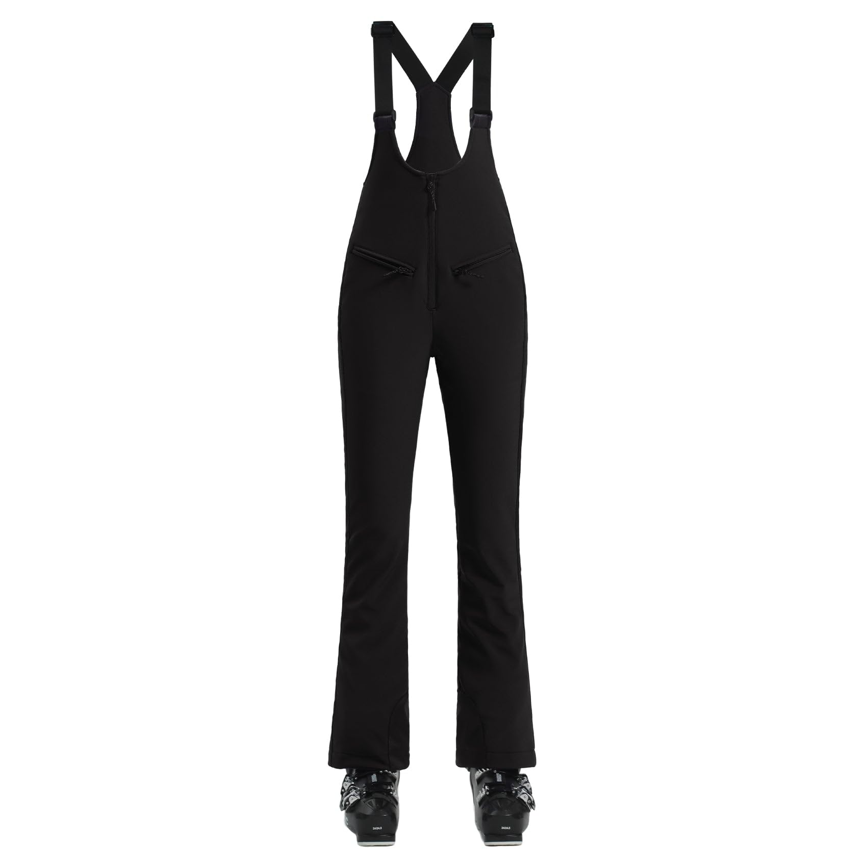 GSOU SNOW Women Ski Bib Pants Snow Overalls Snowboard Waterproof Windproof Insulated Slim Winter Warm High elasticity