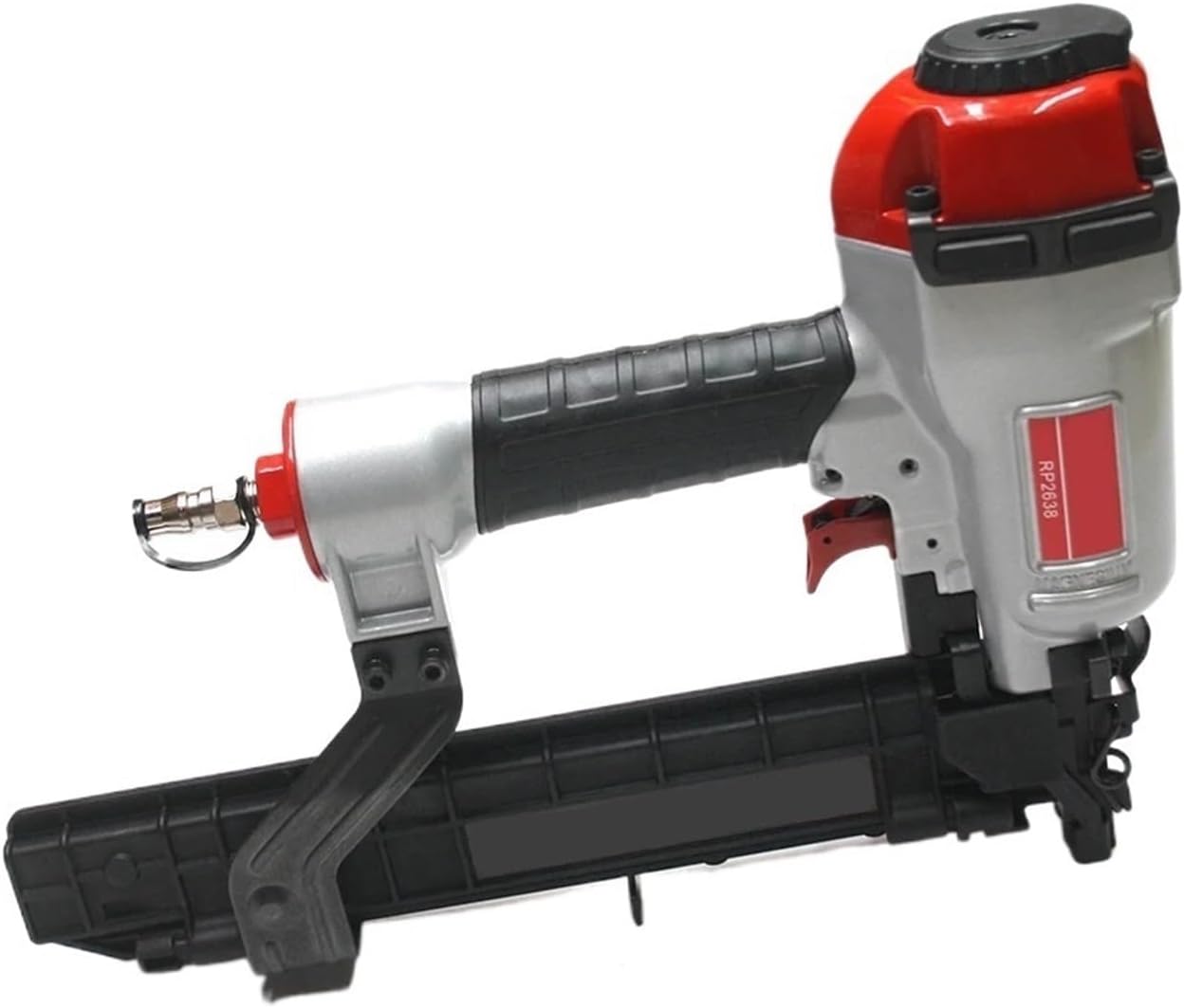 Pneumatic Stapler ，Powered Upholstery Stapler 16GA 19-38mm Nail Width Pneumatic Stapler RP2638 Pneumatic Framing Tools for Woodworking Roofing Decorating