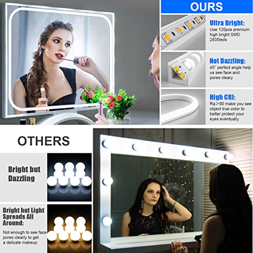 Led Vanity Mirror Lights,6000K Dimmable Daylight White Vanity Light,6.56Ft Bright Vanity Makeup Light,Elt Approval 24V Self-Adhesive Mirror Light For Vanity Mirror,Full Body Mirror And Bathroom Mirror #TOP4