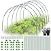 LYLIDIA 30pcs Folientunnel Pflanztunnel B&ouml;gen f&uuml;r Hochbeet Abdeckung Gew&auml;chshausbogen Fr&uuml;hbeetaufsatz Zeltstangen Fiberglas Gew&auml;chshaus Hochbeete DIY Fr&uuml;hbeet Tunnel kit Zubeh&ouml;r
